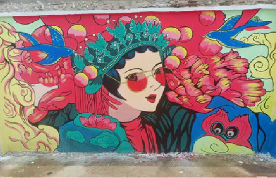 建湖墙体彩绘-网红墙