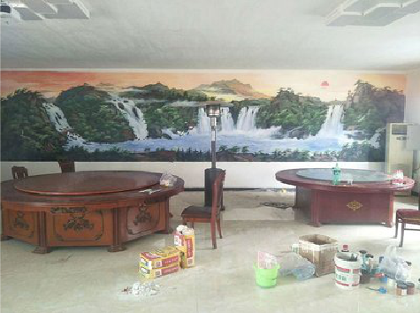 建湖墙绘-写实风景