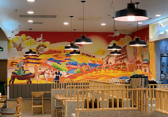 建湖商业空间彩绘介绍。