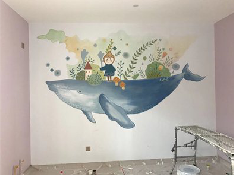 建湖手绘墙的特点及优势。